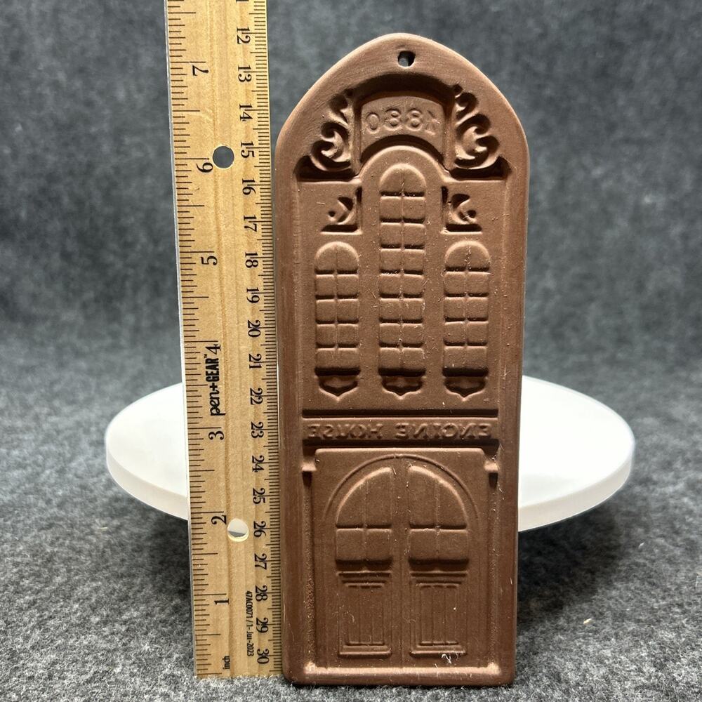 Vintage Hartstone Stoneware Mold 1880 ENGINE HOUSE Firefighter Cookie Chocolate